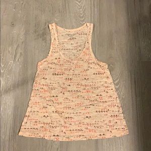 Razor back design tank top